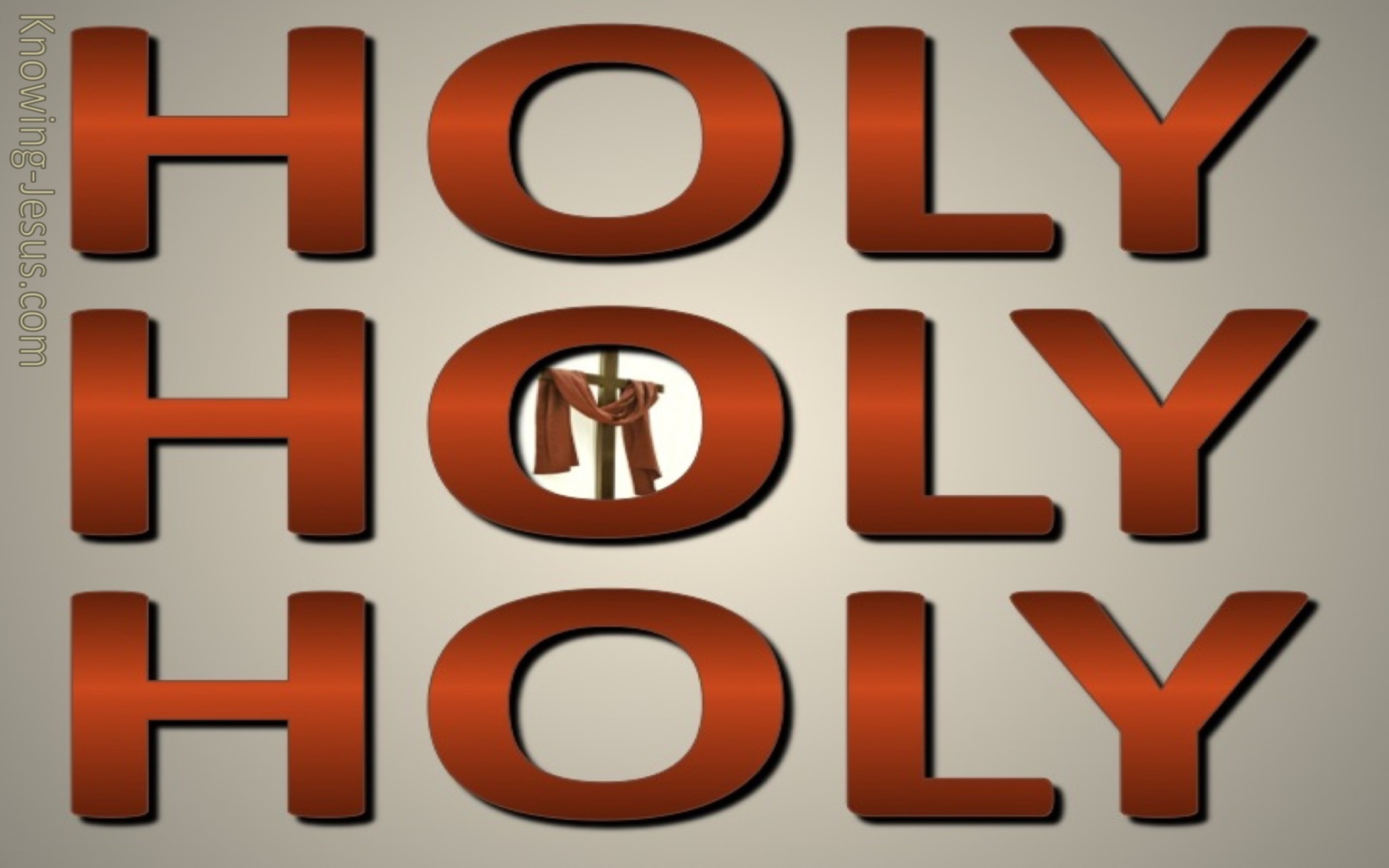 Revelation 4:8 Holy, Holy, Holy (brown)
